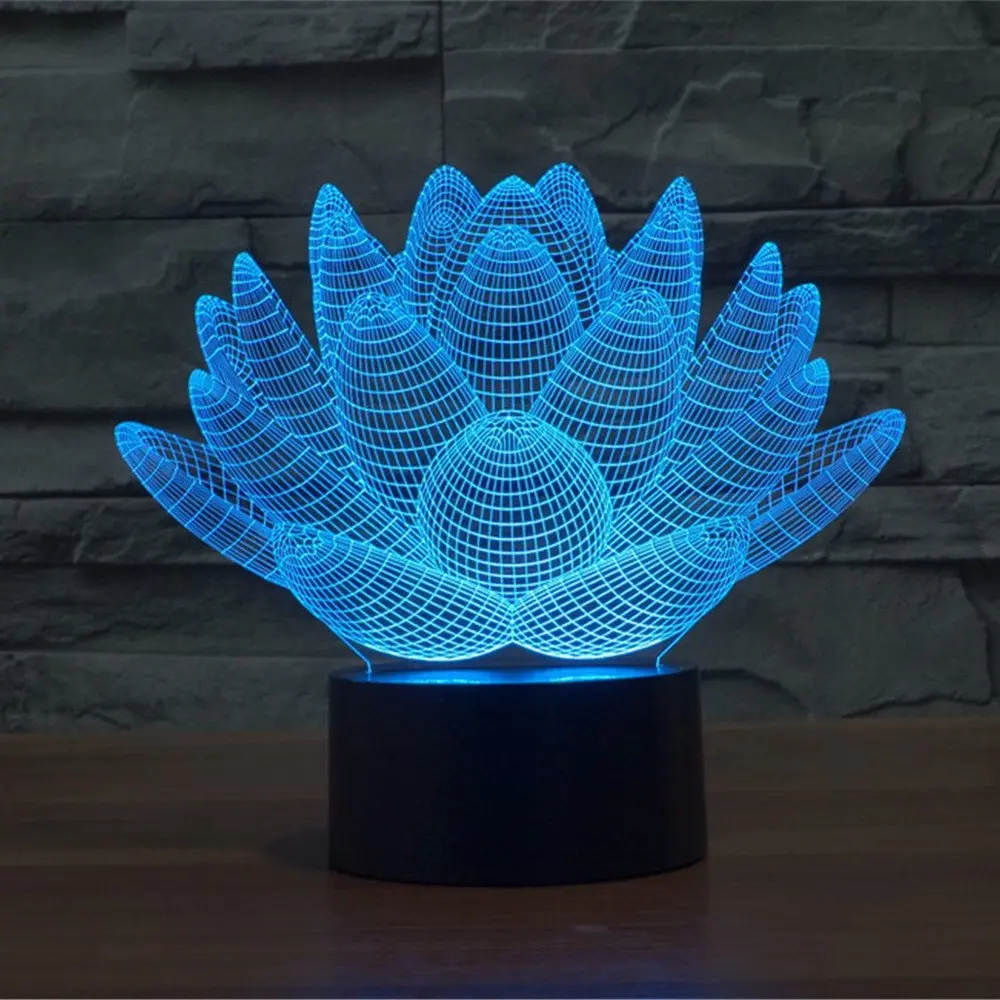 Lámpara 3D de acrílico con grabado láser