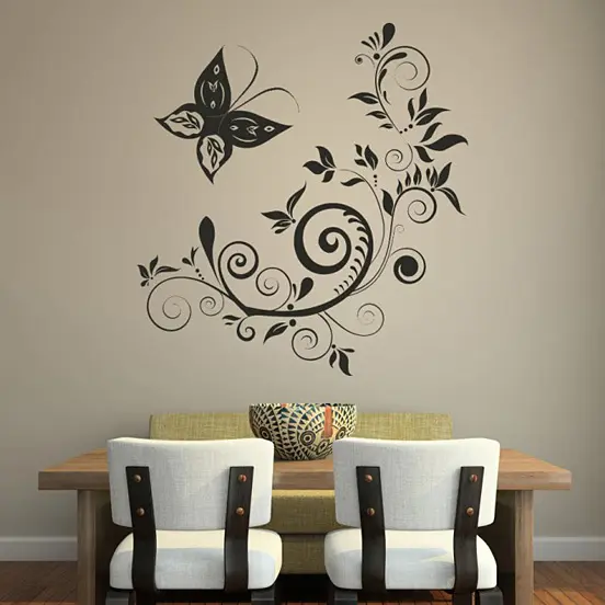 Vinil decorativo de mariposas